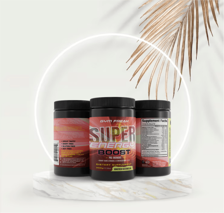 Super Energy Boost – Pre-Workout Powder with B-Vitamins & Antioxidants