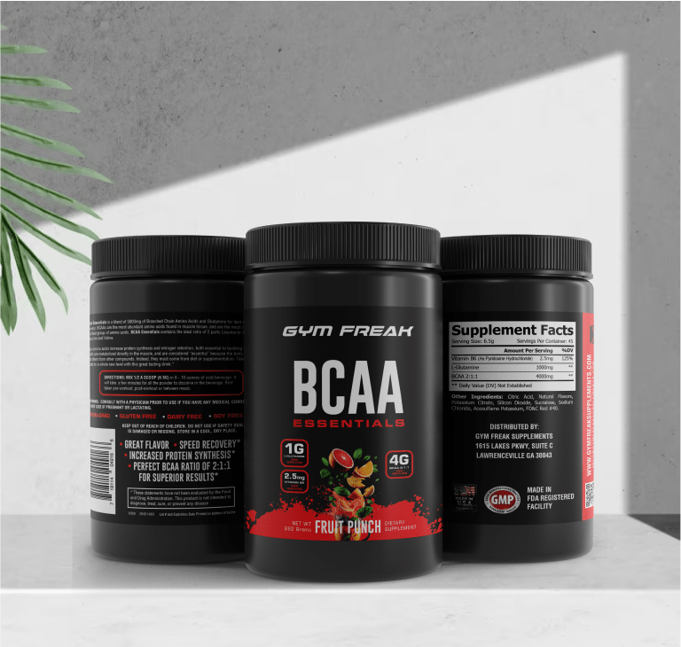 BCAA Powder – Muscle Recovery & Athletic Performance (Fruit Punch / Honeydew)